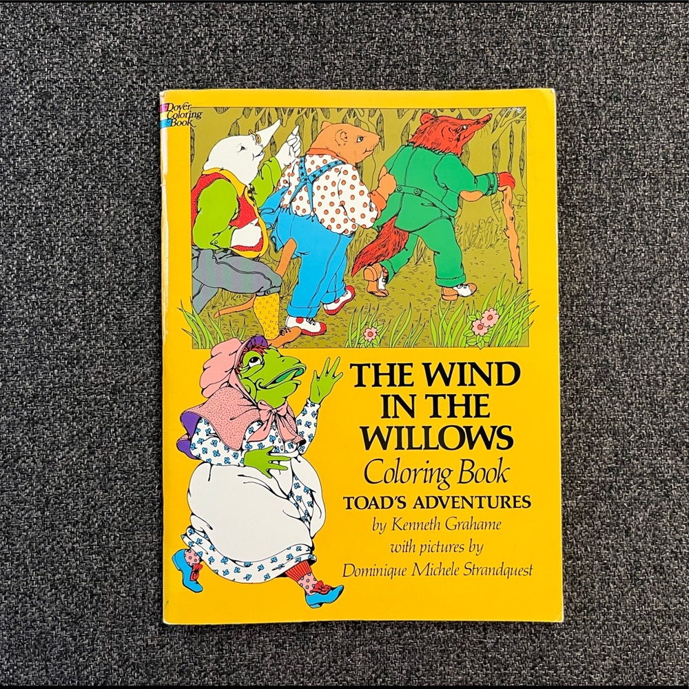 •1976 The Wind In The Willows Coloring Book•